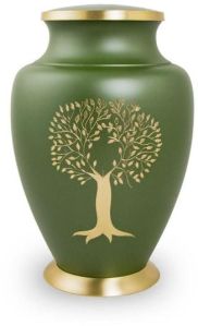 Polished Brass Cremation Urns, Shape : Round