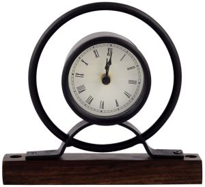 Battery Iron Table Clock For Home, Office