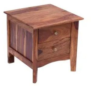 Non Polished Plain Wooden Side Table For Hotel, Home