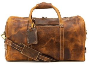 Leather Travel Bags, Color : Light Brown, Brown, Black