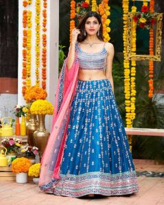 Designer Velvet Lehenga Choli