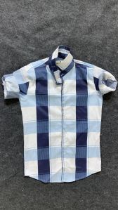 Mens Trendy Checked Poly Cotton Shirt