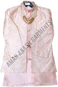 Silk Indo Western Kids Wear, Sleeve Type : Full Sleeves