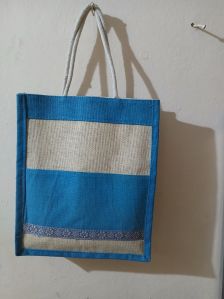 Printed Jute Carry Bag, Handle Type : Loop Handle