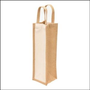 Rope Handle Bottle Jute Bag For Shopping