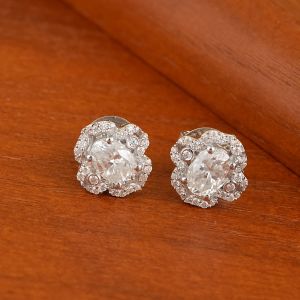 Ladies 925 Sterling Silver Stud Earrings