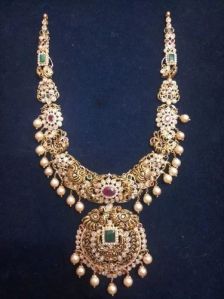 Ladies Multicolor Gold Necklace