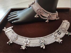 Ladies Sterling Silver Rajasthani Payal