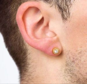 Mens Gold Stud Earrings