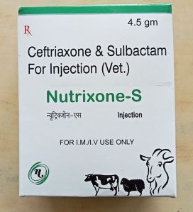 4.5 Gm Nutrixone-S Veterinary Injection, Packaging Type : Box