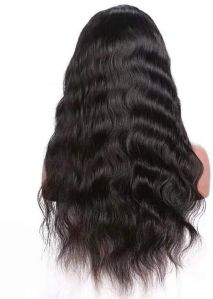 Human Hair Wig, Color : Black