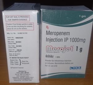 Meropenem Injection IP - Merojet 1g