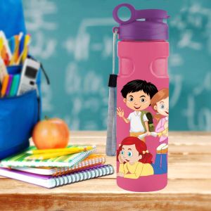 Stainless Steel Kids Printed Water Bottle - Multidesign