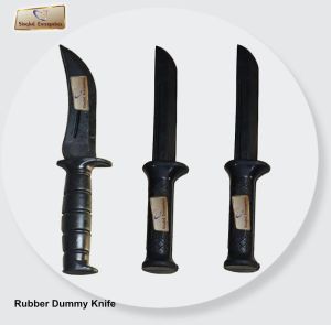 Rubber Dummy Knife, Color : Black