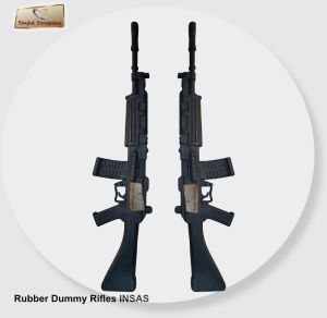 Ribber Non Polished Plain Rubber Dummy Rifle INSAS, Weight : 4.2 Kgs Apporx