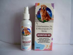 Chlorhexidine 2% and Miconazole 2% PET Spray