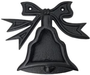 Bell Black Antique Iron Antique Door Knocker