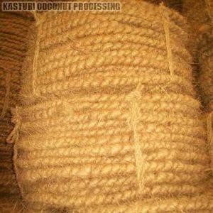 Plain Jute Curled Coir Rope For Binding Pulling