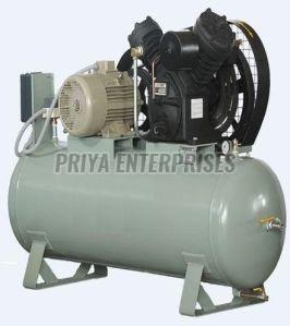 Semi Automatic Steel Reciprocating Air Compressor, Voltage : 220V