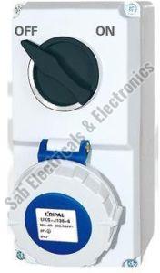 OZO 16 AMP 32 Ampere Industrial Interlock Socket With Switch