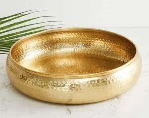 Brass Hammered Bowl