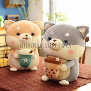 30 Cm Coffee Bear Stuffed Toy For Interior Decor, Kids Playing