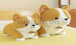 55 Cm Corgi Stuffed Toy For Interior Decor, Kids Playing