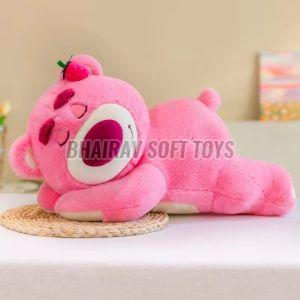 55 Cm Sleeping Bear Stuffed Toy For Interior Decor, Kids Playing