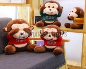 65 Cm Monkey Stuffed Toy For Interior Decor, Kids Playing