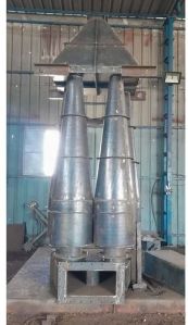 Color Coated Mild Steel Cyclone Separator For Shot Blasting Dust