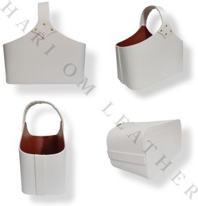 Leather Basket