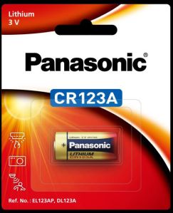 Panasonic CR123A Cylindrical Lithium Battery CR-123AW/1BE