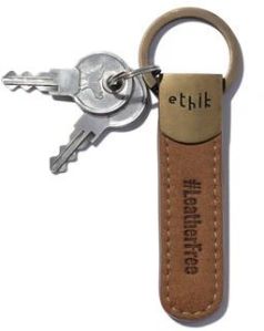 Charm Key Chain, Color : Sand Brown