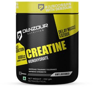 Denzour Creatine Monohydrate - 250gm, Packaging Type : Plastic Bottle