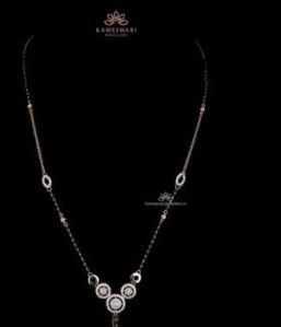 Cubic Zirconia Black Beed Mangalsutra