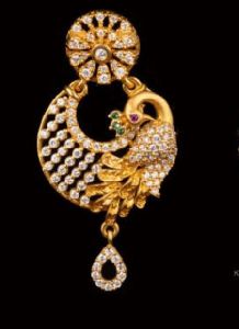 CZ Embellished Chanbali Earrings