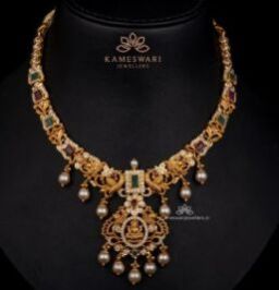 Lakshmi Pachi Emerald Necklace