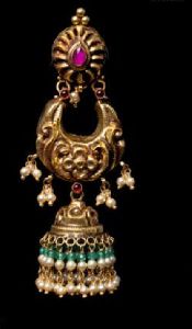 Traditional Gold Jhumkas