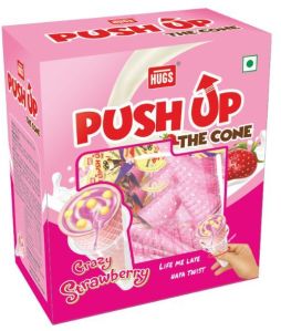 Push Up The Cone Strawberry Box