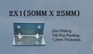 ZInc Platting CRCA L Bracket For Wall Mounting Use, Industry, Glass Fittings, Door Fittings