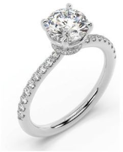 Lab Grown Diamond Round Cut Solitaire Ring