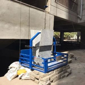 Color Coated Mild Steel Construction Lift