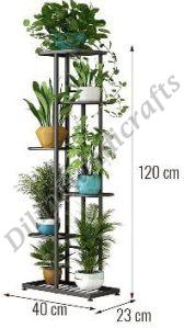 Elegant Black Iron Planter Stand