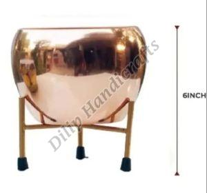 Round Golden Iron Flower Pot For Plantation