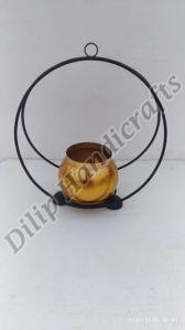 Round  Metal Flower Pot