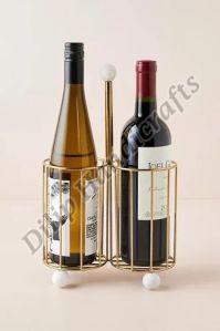 Polished Wine Bottle Holder, Color : Golden