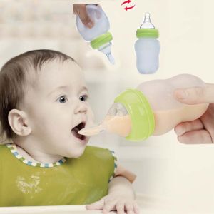 Spoon Style Silicone Baby Feeding Bottle, Packaging Type : Paper Box