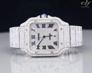 RK07 Vvs Moissanite Diamond Watch, Packaging Type : Velvet Box