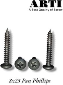 8x25 Pan Phillips Self Tapping Screw For Industrial