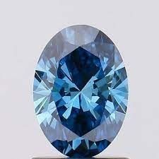 Oval Blue Lab Grown Diamonds